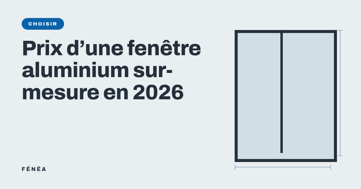 Prix d'une fenêtre aluminium sur-mesure en 2026