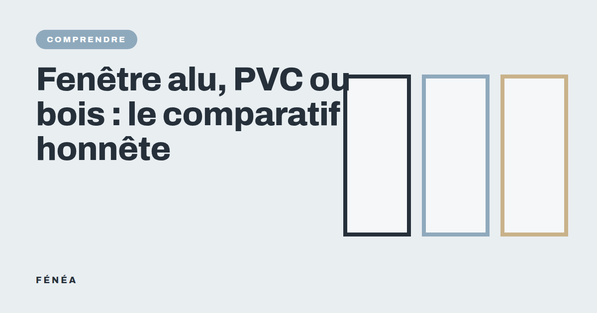 Fenêtre alu, PVC ou bois : le comparatif honnête