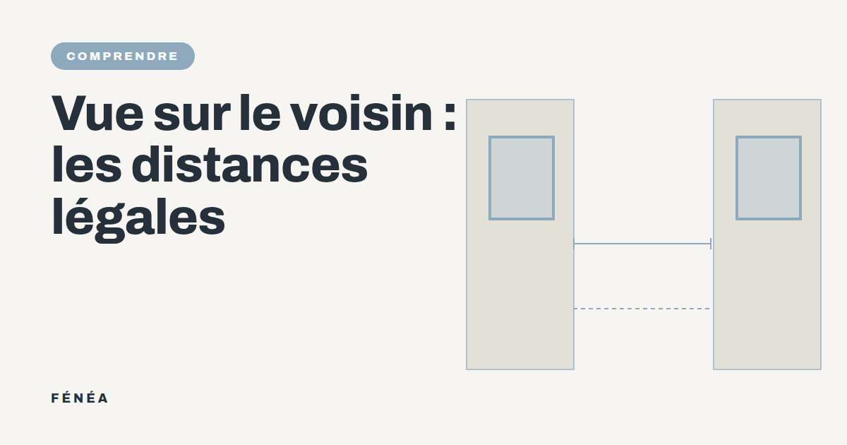 Distances légales entre une fenêtre et le terrain voisin